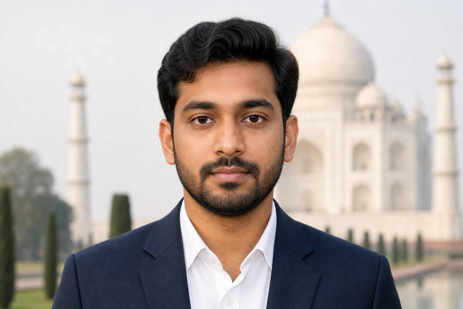 India passport photo 35x45mm preset